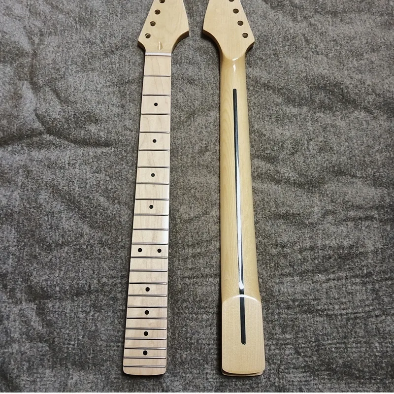 

22Frets Maple Neck Maple Fingerboard Electric Guitar Neck Inlay Dots Glossy Paint Wholesale Guitar Accessories Parts