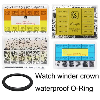 المطاط غسالة ساعة تاج O-حلقة ساعة رئيس الأختام مقاوم للماء طوقا ساعة أداة إصلاح ملحق ل الساعات
