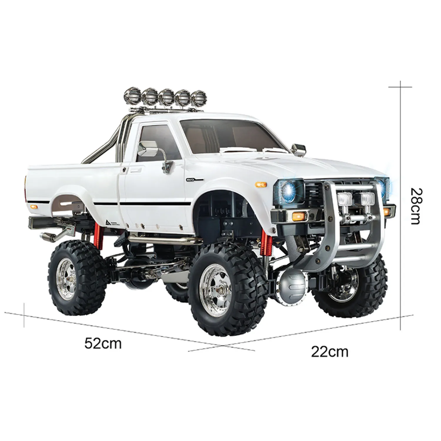 HG 1/10 P409 بيك اب نموذج 4*4 RC رالي سيارة سباق الزاحف 2.4G جاهز للذهاب مع بطارية TH16808-SMT2