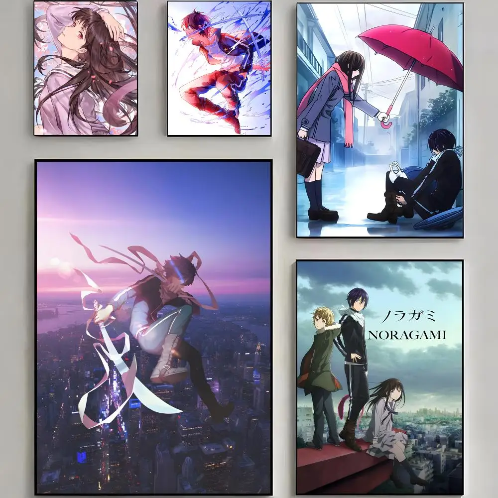 Manga Supernatural Noragami Painting Calligraphy Poster Parisian chic decor Glam Canvas Modern living room