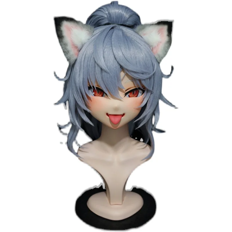 (NFD50)Customize Crossdress Doll Full Head With Lock Sweet Female/Girl Japanese Animego Character Kig Cosplay Kigurumi Mask