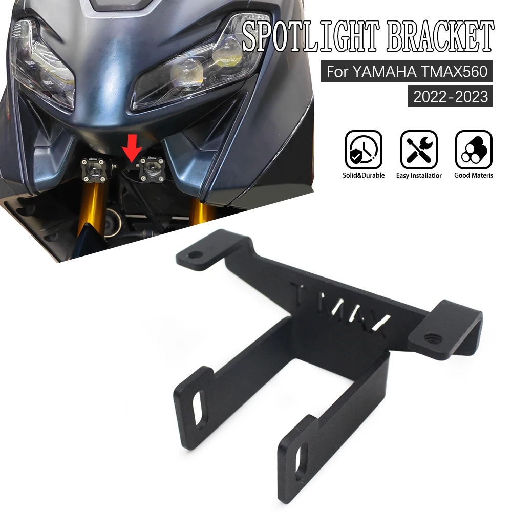 

Motorcycle Aluminum Auxiliary Light Mounting Front Bracket Led Driving Lights FOR YAMAHA TMAX560 T MAX 560 TMAX 560 2022 2023