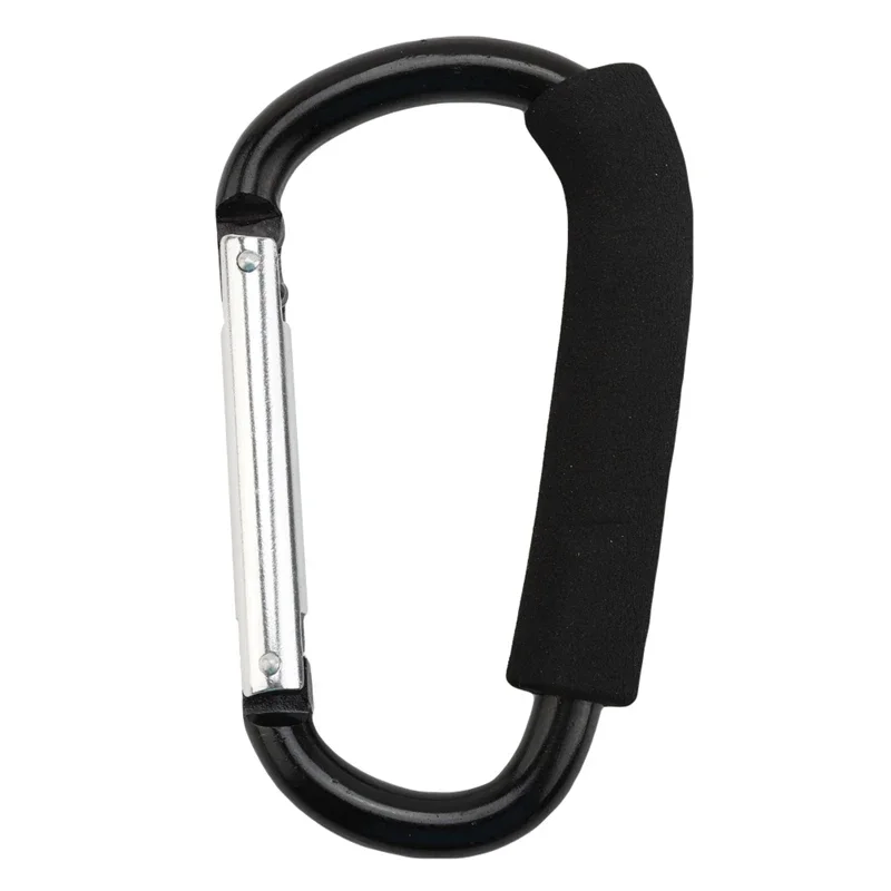 Quick-release Handle Shopping Hook Aluminum Alloy Large D-shape Carabiner Camping Buckle Hook Outdoor Keychain Carabiner Clip