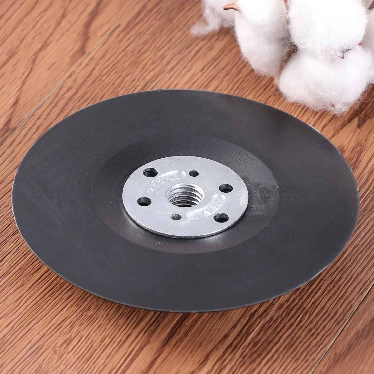 

5 Inch 125mm Steel Paper Grinding Disc Rubber Sandpaper Pad Gasket Polishing Plate for Wood Metal Stone Paint Surface 14 Holes