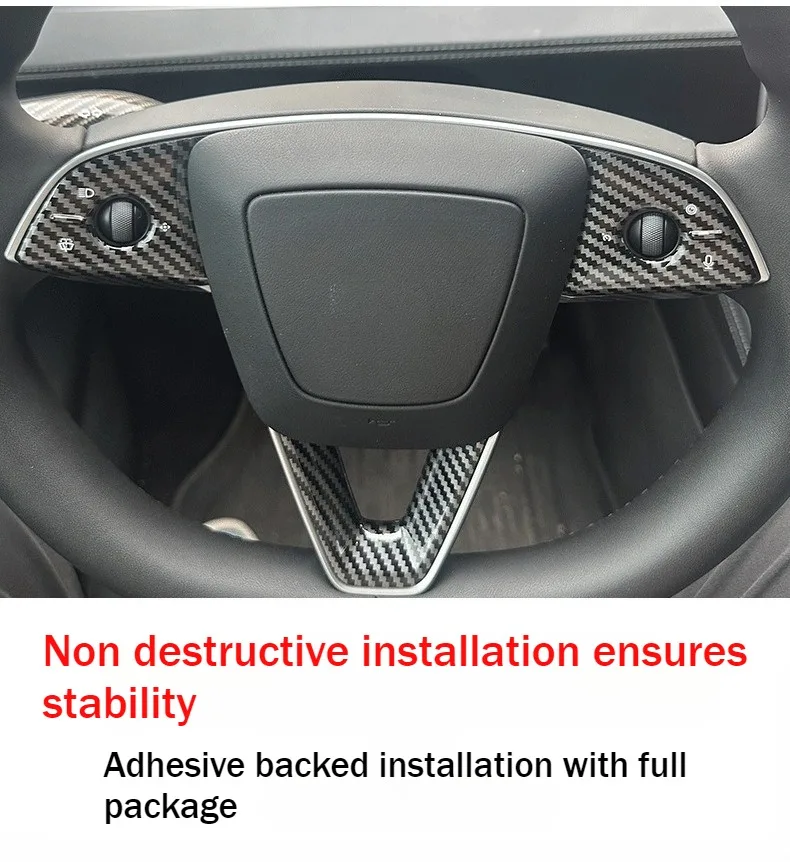 Lenkradabdeckung für Tesla Model Y Juniper Model 3 Highland 6-Sitzer ModelYL Lenkradschutz Dekorative Verkleidung – Detail 16