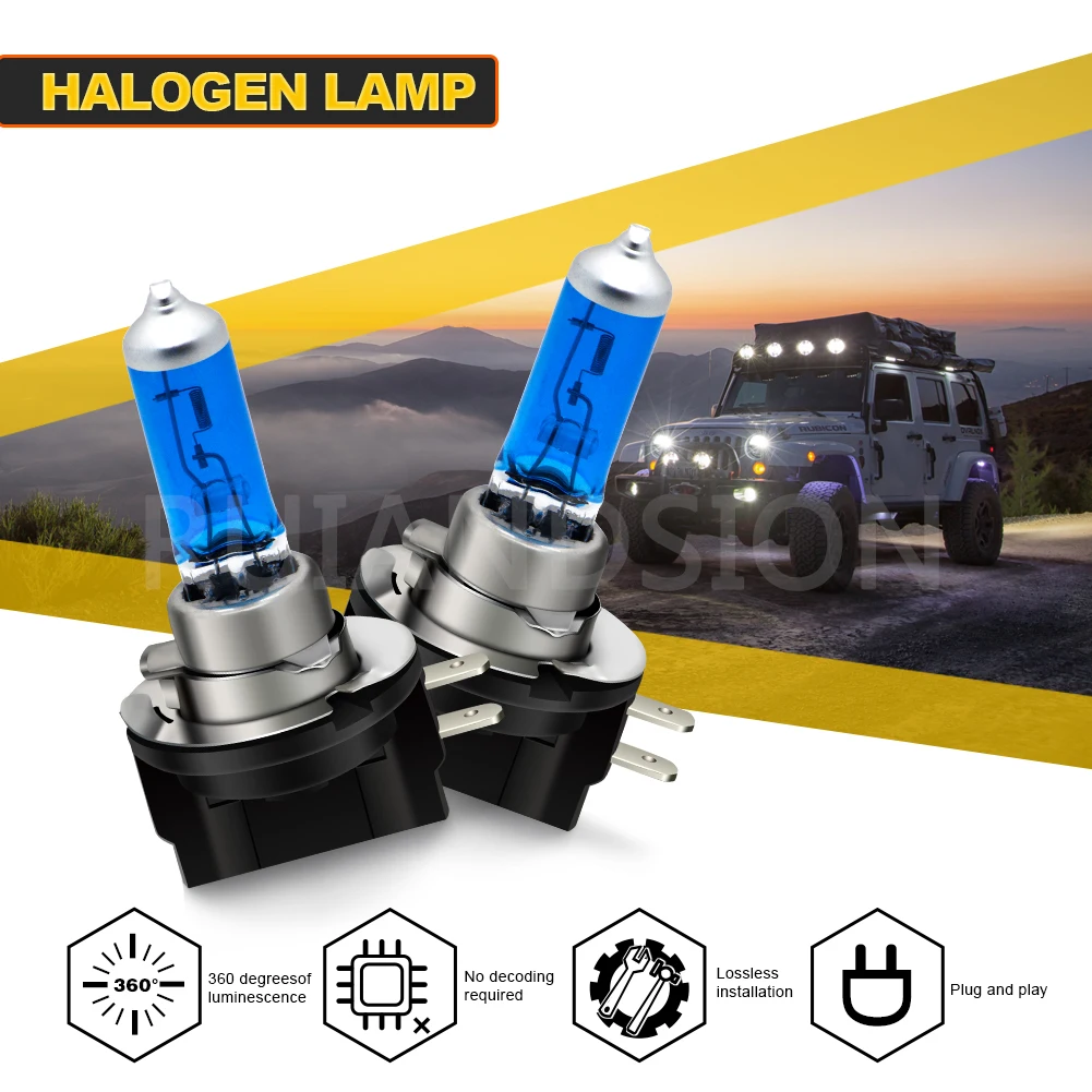 

RUIANDSION 2Pcs H11B 12V 55W White Halogen Light Headlight Bulb Lamp Auto Motorcycle UTV Fog Drl Day Light Warm White Yellow
