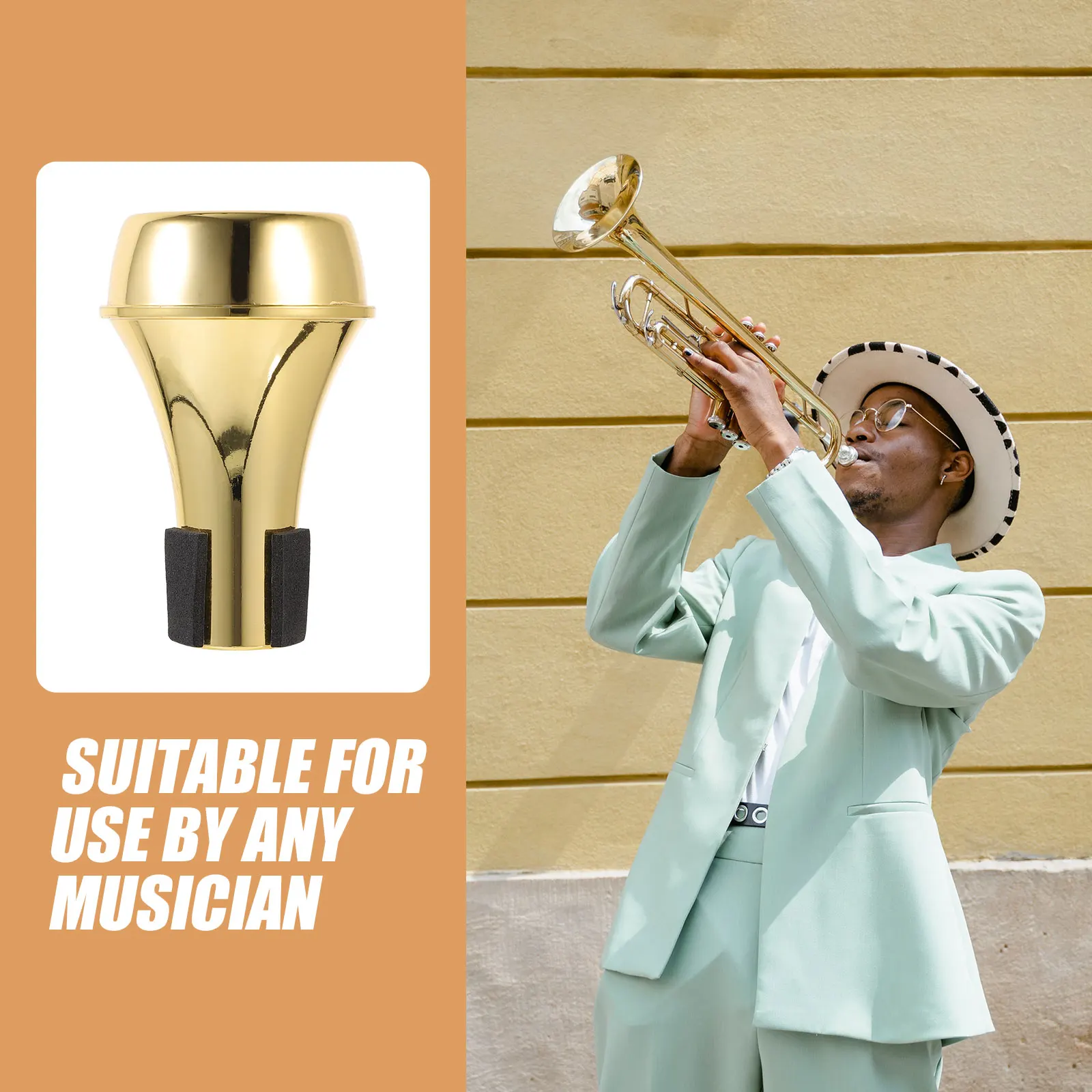 

Mini Weak Speaker Trumpet Mouthpiece Connecting Tube Accessories Mute for Beginners Mutes Abs Supplies Muffler
