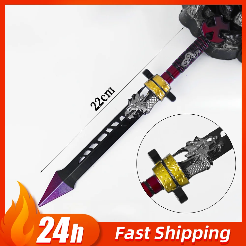 22cm delta force jogo periférico dragão fang faca armas modelo cosplay adereços artesanato desktop ornamentos colecionáveis menino brinquedo presente