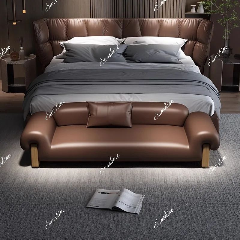 سرير غرفة النوم الرئيسية الفاخرة الخفيفة، منطقة الجلوس، سرير الفندق والإفطار #4