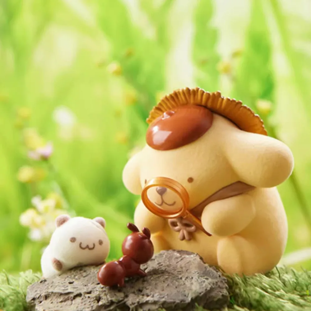 MINISO Anime Pom Purin Childhood Four Seasons Series modelo de muñeca juguetes de dibujos animados lindos adornos de escritorio decoración regalo de cumpleaños