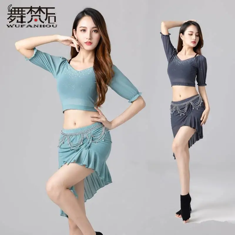 

Belly Dance Costume 2022 Spring/Summer New Practice Outfit Sexy Fairy Short Skirt Set Oriental Dance Performance Outfit