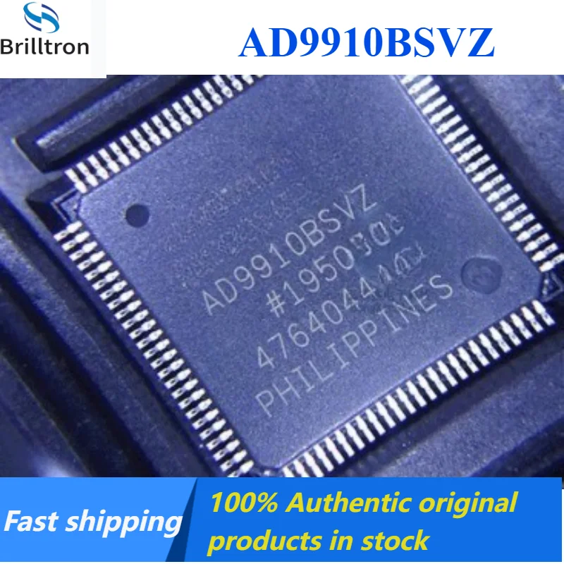 1-5PCS 100% New AD9910BSVZ AD9910 TQFP-100 Interface Digital Synthesis DDS Chip IC Brand New Original in Stock , Fast Shipping.