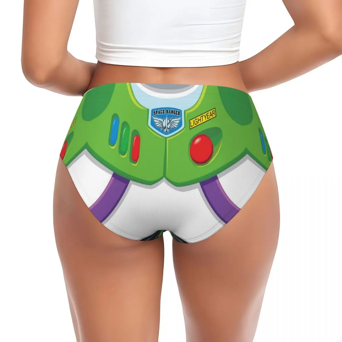 Custom Custom Toy Story Buzz Ranger Briefs Underwear Womens Breathable Stretch Panties