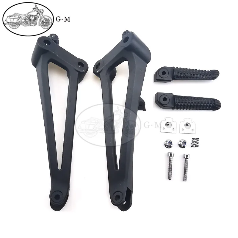 Motorcycle Rear Passenger Footrest Foot Pegs Bracket Set For Yamaha YZF R1 YZF-R1 2009 2010 2011 2012 2013 2014