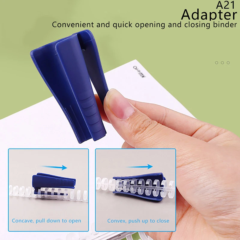 30 Holes Loose-leaf Plastic Binding Ring Spring Spiral Rings