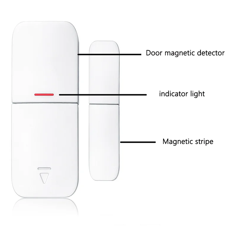 Detector antirrobo para puerta y ventana de casa, alarma de seguridad magnética, montada en la puerta inteligente inalámbrica