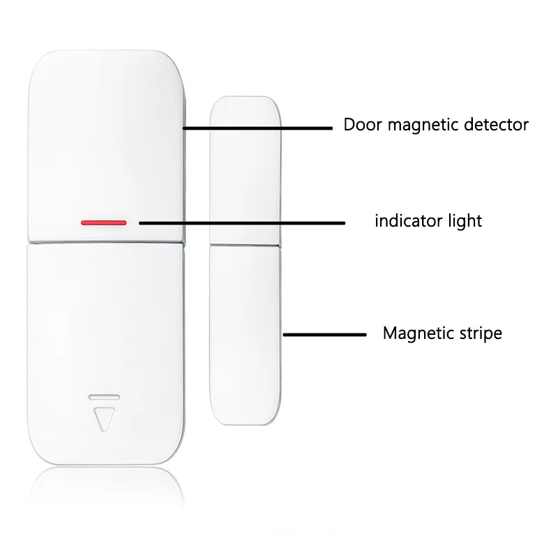 Winkel Thuis Deur en raam Antidiefstaldetector Gemonteerd Draadloos Intelligente deur Magnetisch De inbraakalarm Beveiligingsbescherming