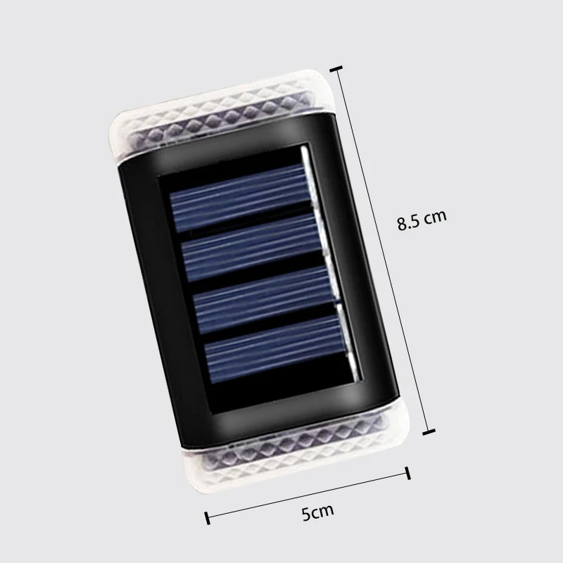 4Pcs IP65 Waterproof LED Solar Wall Lamp Outdoor Up Down Night Light Lighting Decoration Energy Saving Balcony Yard Garden Lamps