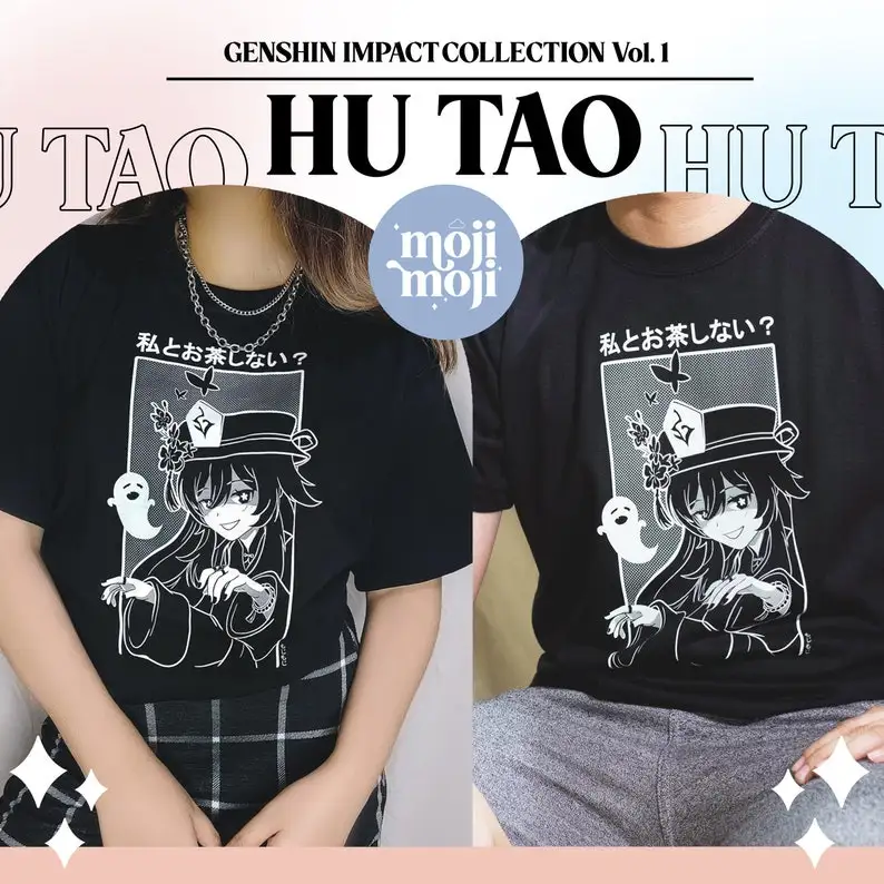 Genshin Impact Hu Tao Shirt, Genshin Hutao T-shirt