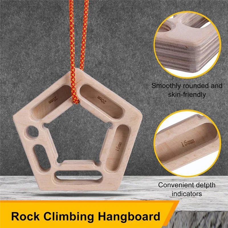 

ABHS-Rock Climbing Finger Strengthener Board Trainer Forearm Strengthener Practice Climbing Tool