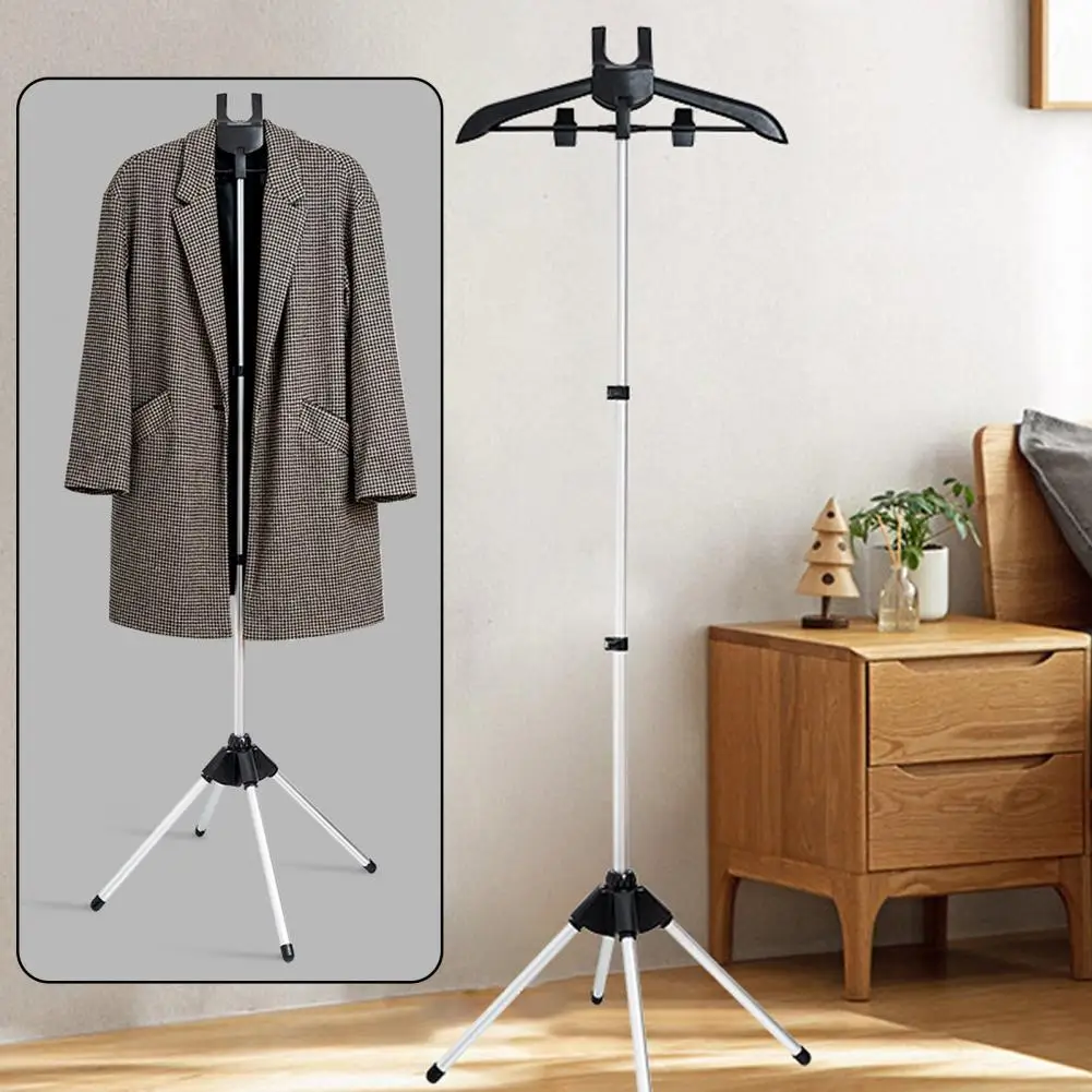 Height Adjustable Garment Steamer Rack Adjustable Standing Garment Steamer Rack for Wrinkle-free Clothes Foldable Handheld