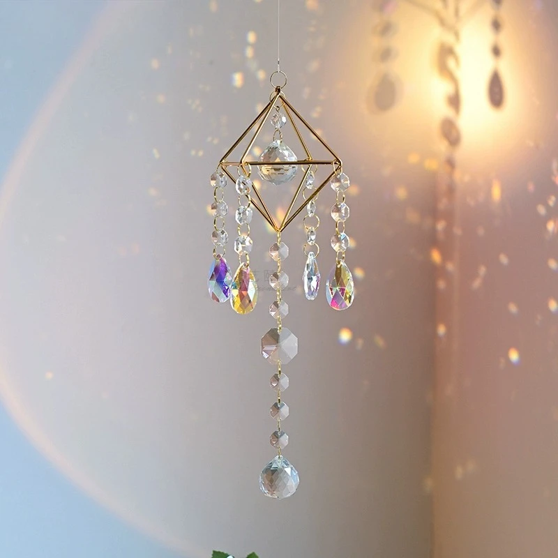 

Sunshine Catcher ins Light and Shadow Crystal Wind Chimes Pendant Bell Horizontal Room Window Pendant Dream