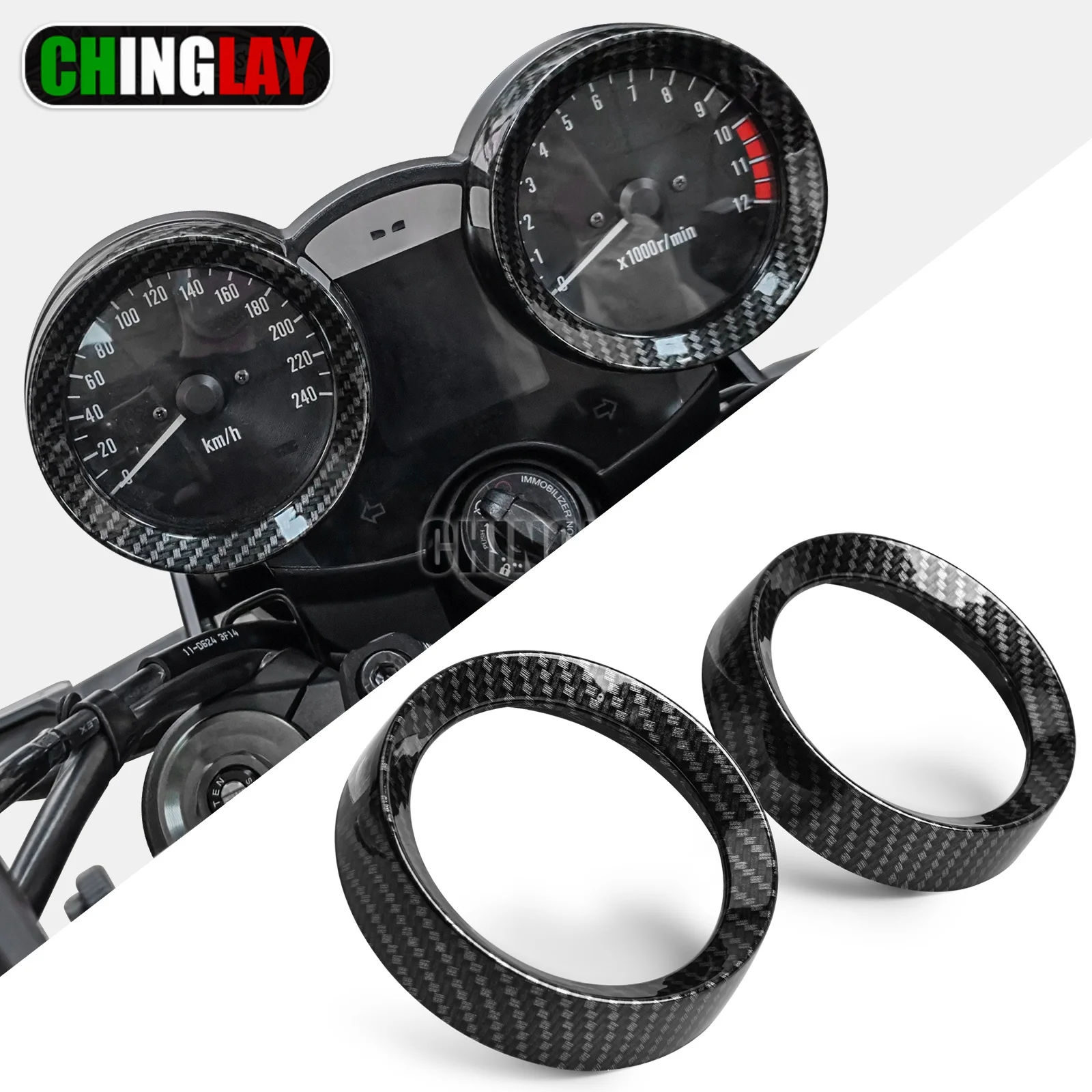 

Z900RS Meter Ring Cover For Kawasaki Z900RS cafe 2018-2026 Meter Ring Cover ABS odometer decorative cover accessories