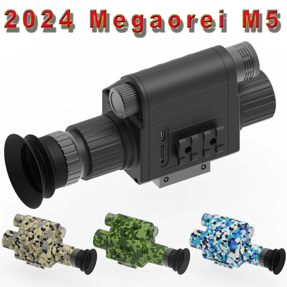 

Megaorei M5 1080p HD Hunting Day Night Vision Digital Rifle Scope Monocular Optics Sight 850nm 940nm IR Picatinny Rail Mount