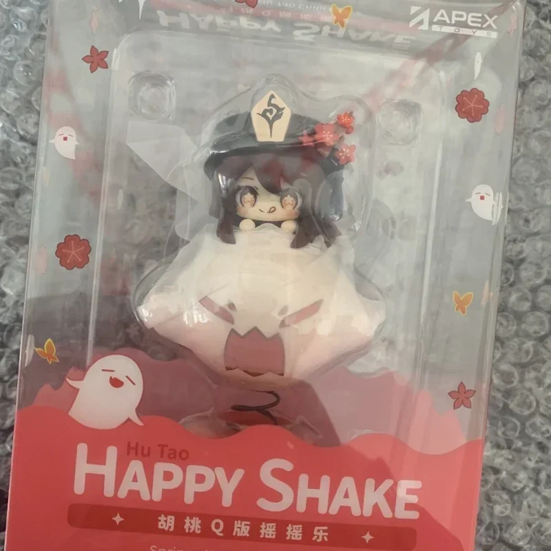 Figura de acción de Anime Genshin Impact Hu Tao, modelo de estatua de Pvc, juguetes de adorno de escritorio, regalo genuino