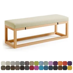 Cojines de banco largos personalizados, almohadas para sofá, cojín grueso para silla de 3/5/8cm, cojín para asiento para bancos de madera/espaldas de jardín