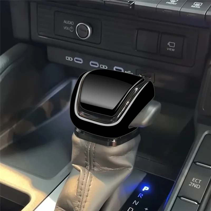 

A77T-автомобильная ручка переключения передач, накладка на голову для Toyota Land Cruiser 250 2023, аксессуары для салона автомобиля, глянцевый черный