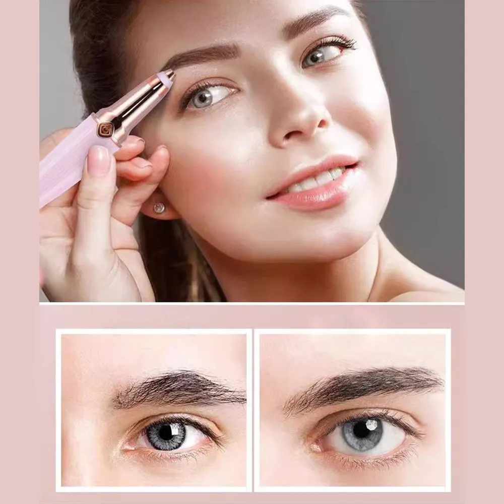 Windee Electric Eyebrow Trimmer & Hair Remover 2in1 Mini Portable Detachable Washable USB Rechargeable