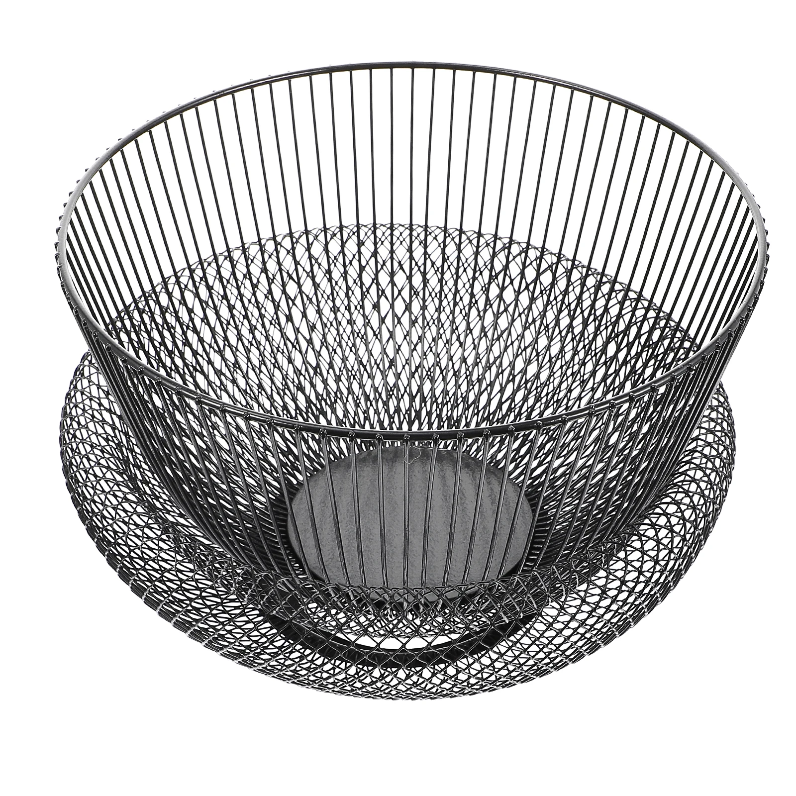 

2 Pcs Iron Fruit Baskets Storage Bowls Snack Holders Metal Containers Kitchen Bar Accessories Home Decor Gifts