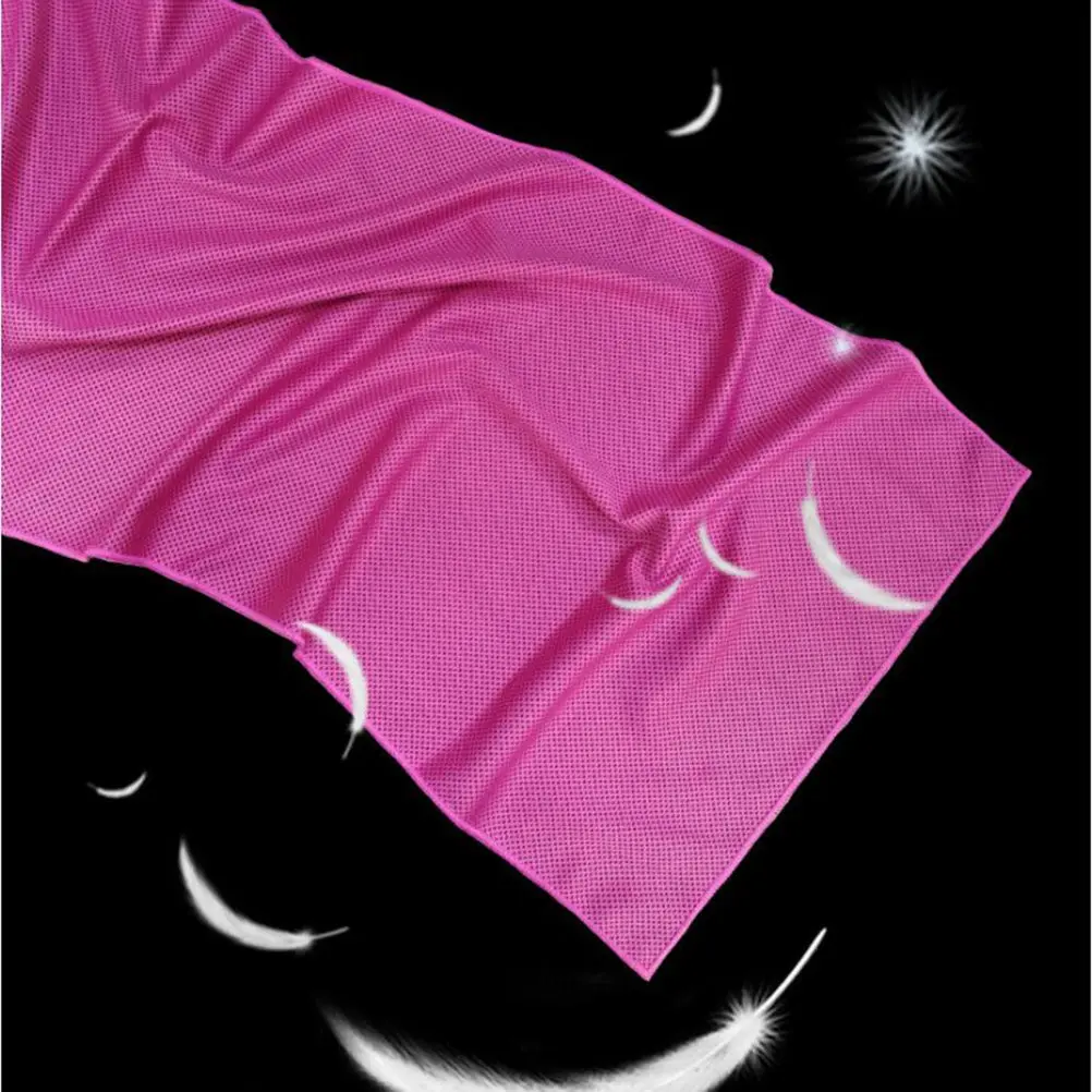 

3Pcs Quick Dry Cooling Towel Superfine Fiber Sports Towel for Running Camping Fitness Yoga Gym Blue Rose Red Green 30x100cm