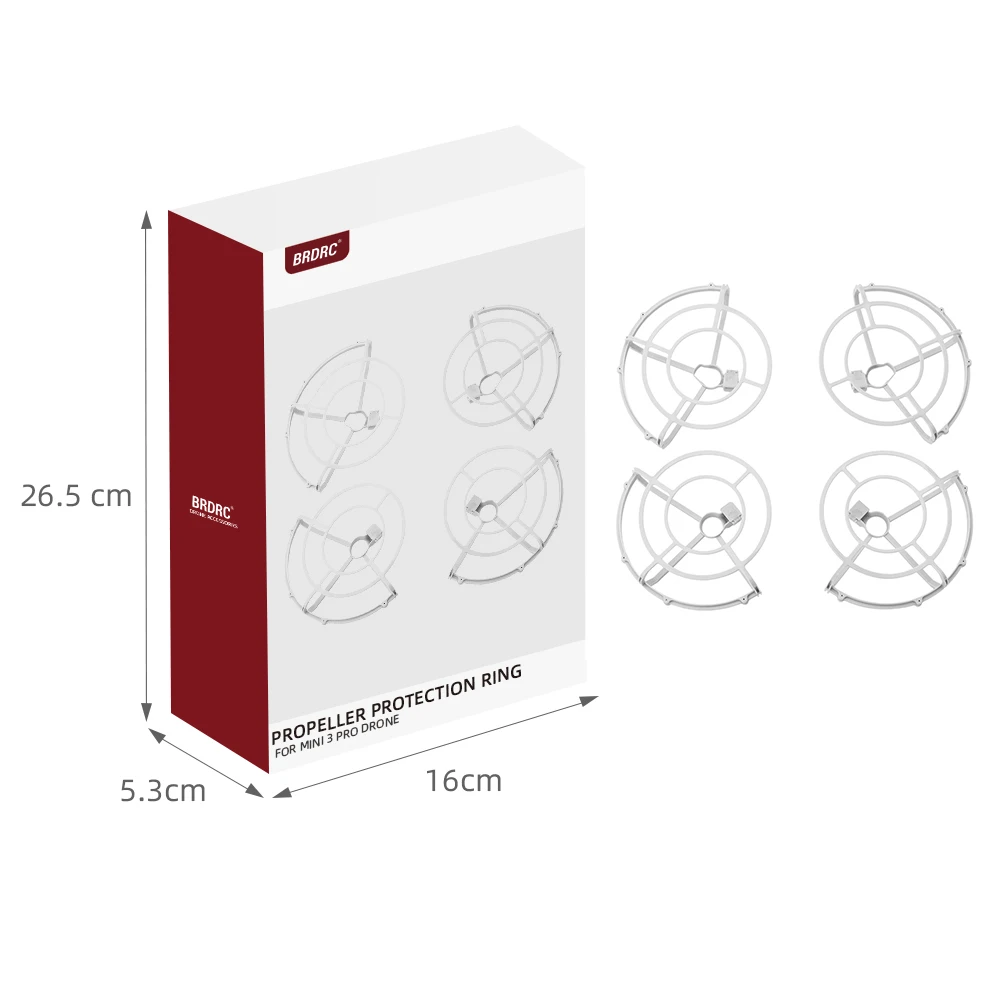 BRDRC Propeller Guard for DJI Mini 4K/Mini 2/SE Drone Quick Release Protective Ring Protector Cage Anti-collision Accessories
