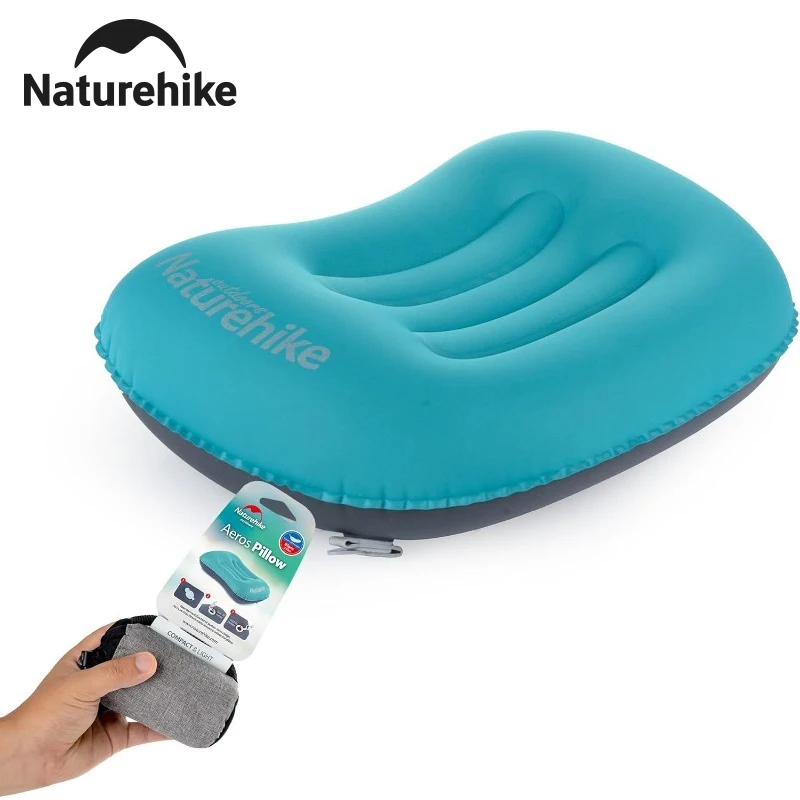 Naturehike Camping Inflatable Pillow Rest Relaxing Portable Ultralight Travel Hiking Flight Air Sleeping Pillow Foldable