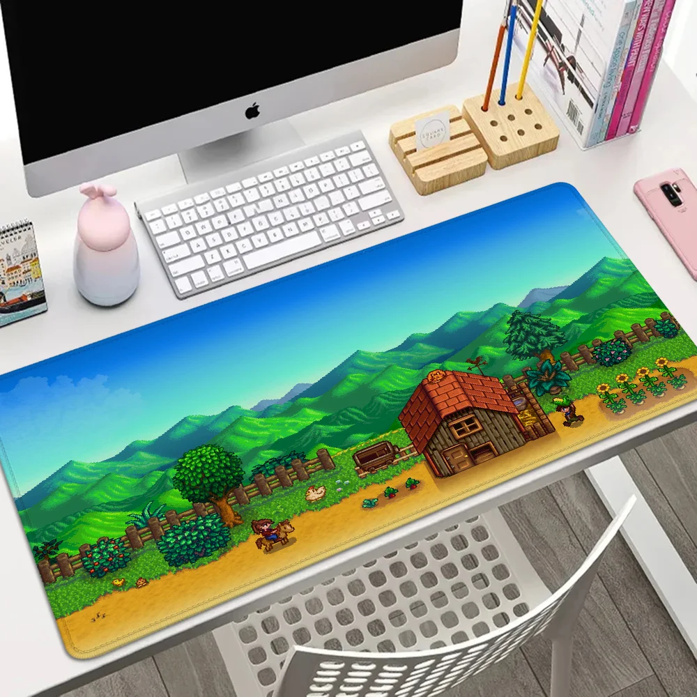 Stardew Valley Gaming Keyboard Mause Pad Gaming Setup Accessories Desk Accessories Office Anime Mouse Pad 900x400 Pc Gamer Mats