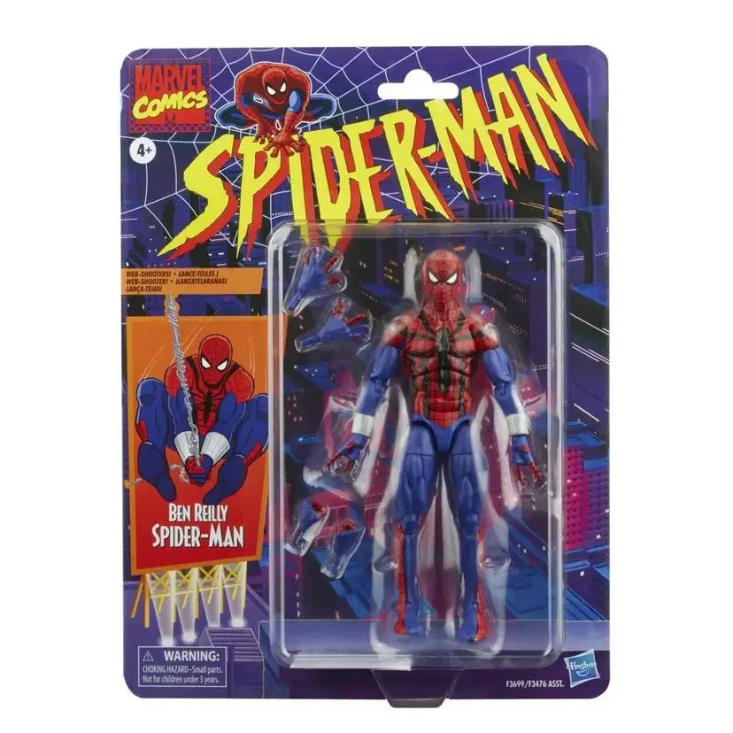 ML Legends Spider Man Ben Reilly Action Figure Toys 6 Inch Spiderman Figures Statue Model Doll Collectible Ornaments Gifts