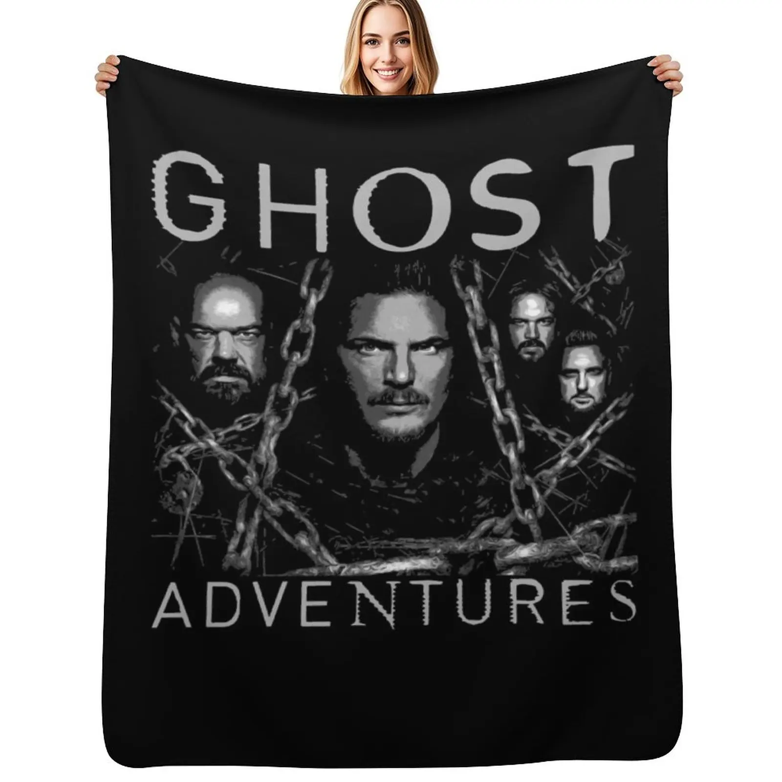 Retro Vintage Ghost Adventures Gift For Everyone Throw Blanket Retros Fashion Sofas Nap Polar Decorative Sofas Blankets