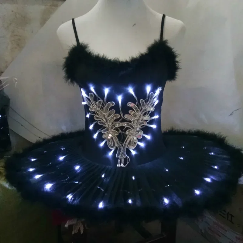 Ruoru Professional Ballet Tutu LED Swan Lake Adult Ballet Dance Clothes Tutu Skirt Women Ballerina Dress for Party girls Ballet