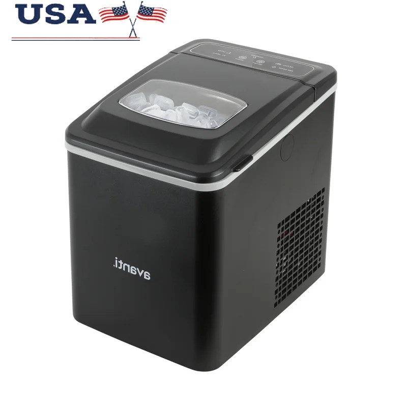 

Countertop Ice Maker 26lb Bullet Ice Machine Digital Controls Self Cleaning Quiet Operation Ice Scoop Included Home Party Use