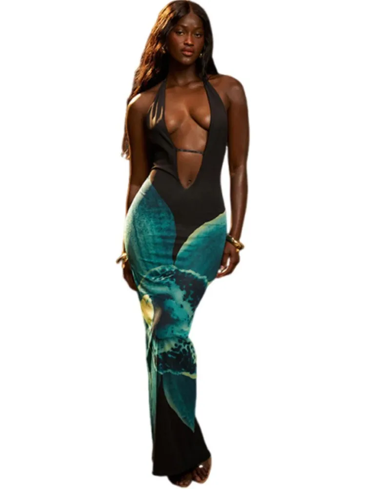 Sommer-Vertuschungen für Damen, ärmellos, Badeanzug, 2022, neuer Druck, Strandurlaub, Maxikleider, Vertuschung