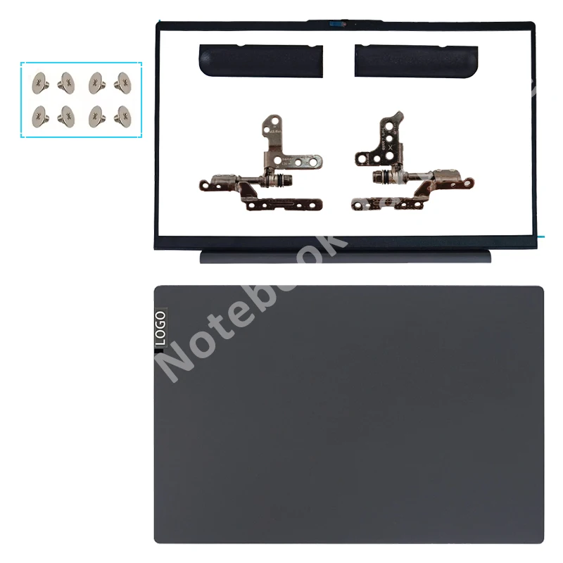 Imagem -02 - para Lenovo Air 15 Ideapad 15iil05 15are05 15itl05 15alc05 2023 2023 Lcd Capa Traseira Moldura Frontal Dobradiças Tampa Traseira Superior Case Traseiro