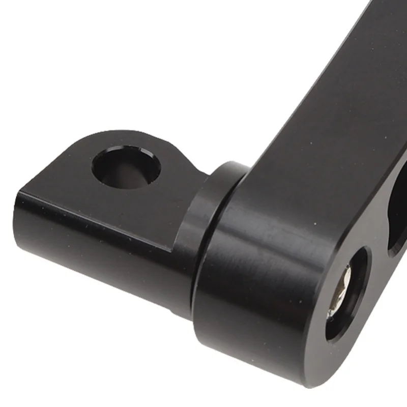 دراجة نارية القدم الوتد الطريق السريع قوس 360 ° دعامة تمديد ربط القدم القابلة للتعديل للتجول باللون الأسود #4