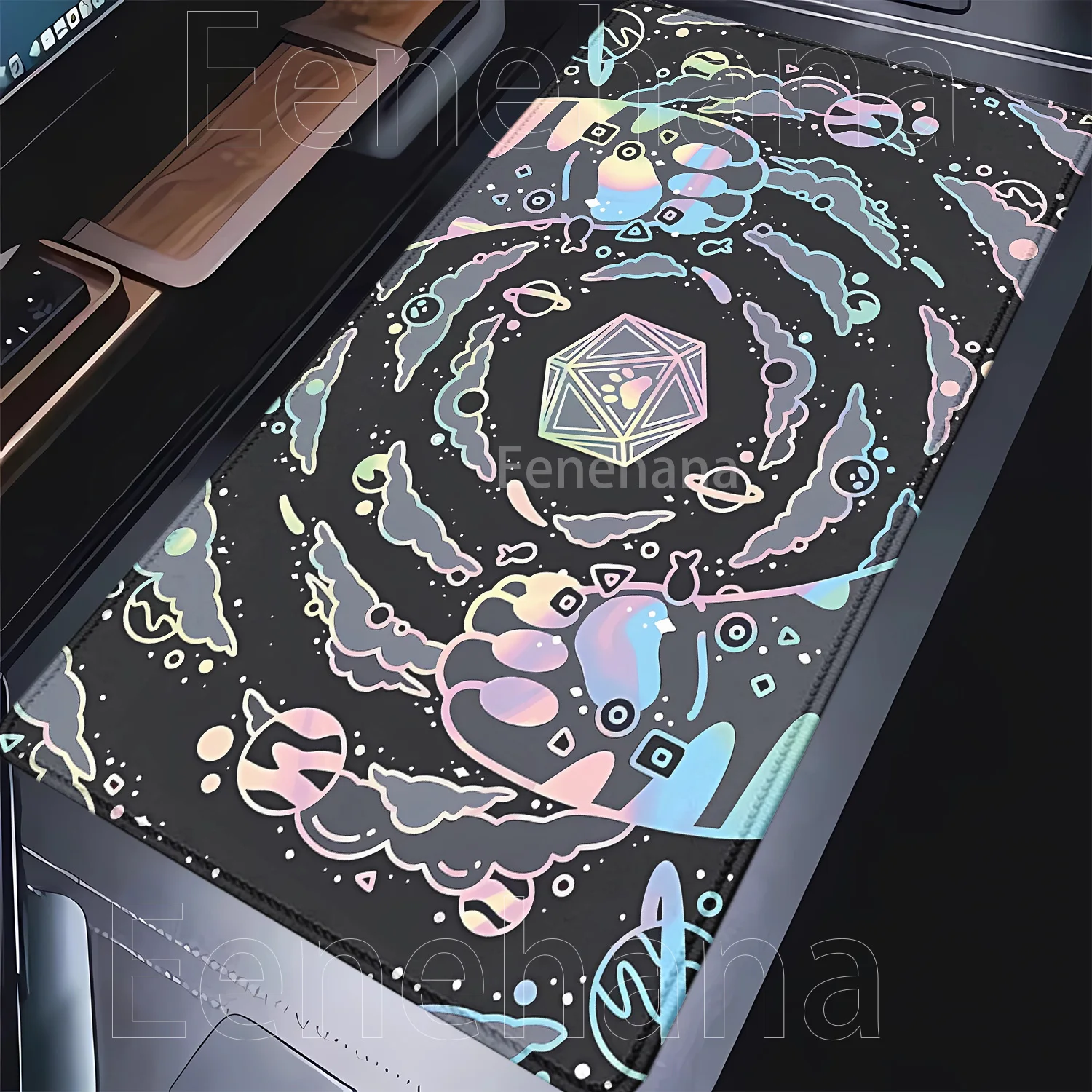 Cat Paw Anime Mousepad XXL Large Size Office Computer Non-slip Gaming Keyboard Mouse Pad HD Printing 400x900mm overlock Desk Mat