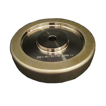 Round edge radius arc CBN diamond profile grinding wheel