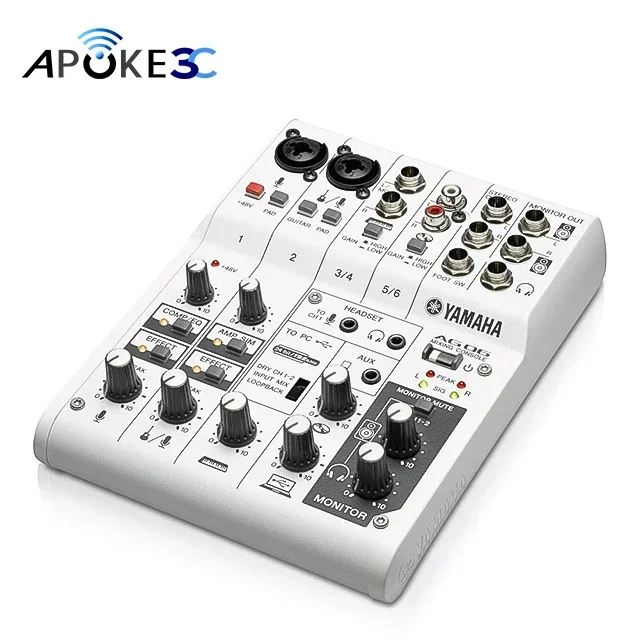 

High Quality Studio Equipment Adjustable Audio AG06 AG03 AG06MK2 AG03MK2 Mixer Sound Card Audio Sound Cards & Mixers