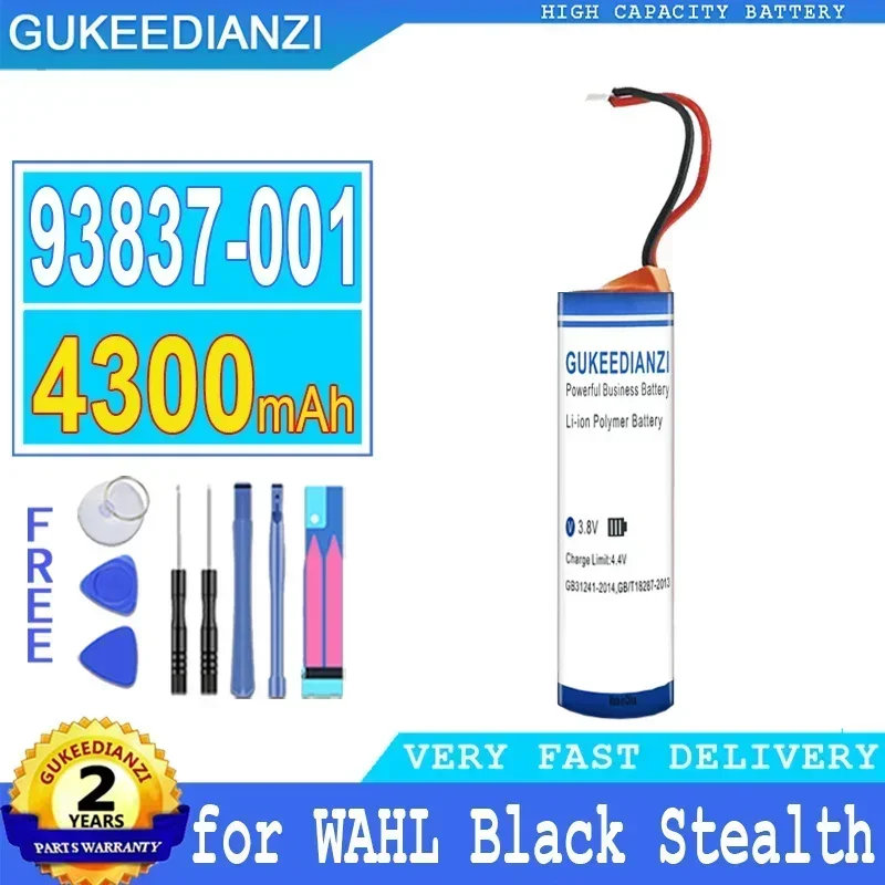 

93837001 Аккумулятор большой емкости 4300 мАч для WAHL Black Stealth Chrome Cordless Magic Clip Senior Sterling 4 Super Taper + инструменты