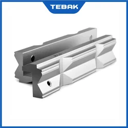 TEBAK CNC Milling Steel Vise Hard Jaw Fixture V-Type Jaw Aluminum Alloy 4