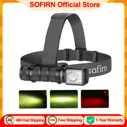 SOFIRN HS42 Headlamp 2100lm 18650 EDC USB C Rechargeable with Power Bank Flashlight SST40 LED Torch with Magnetic for Camping